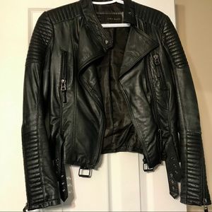 Faux Leather Moto Jacket
